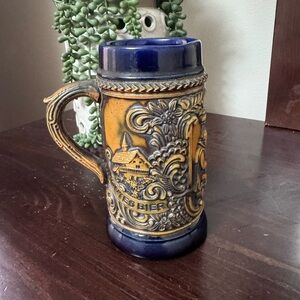 Vintage Gerz Germanany Beer Stein No lid. Pub Scene
